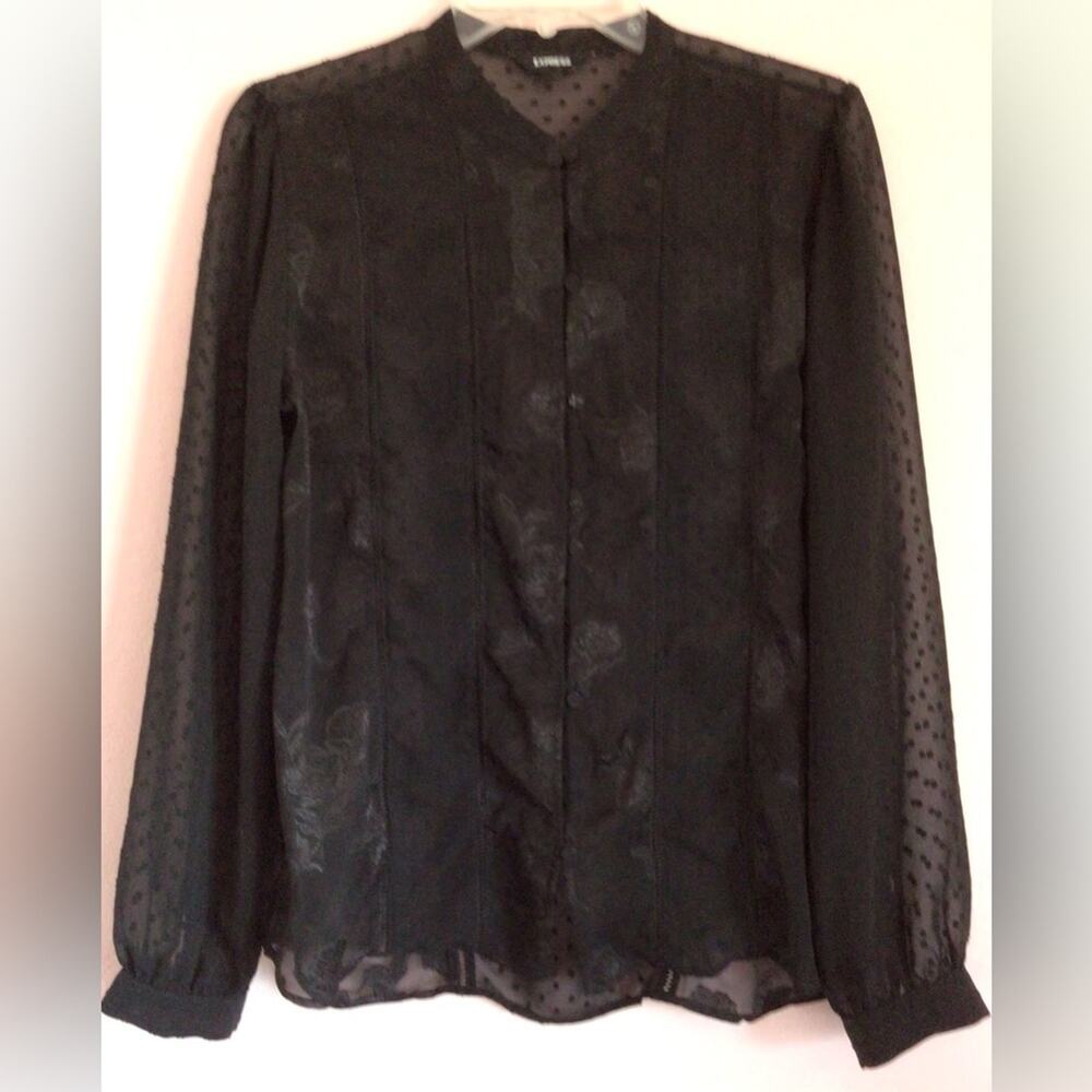 Express sheer blouse size medium